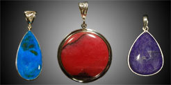 Steinschmuck mit Silber